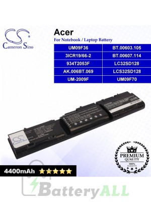 CS-AC1820NB For Acer Laptop Battery Model 3ICR19/66-2 / 934T2053F / AK.006BT.069 / BT.00603.105