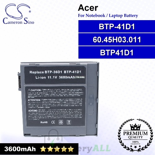 CS-AC360NB For Acer Laptop Battery Model 60.45H03.011 / BTP41D1 / BTP-41D1