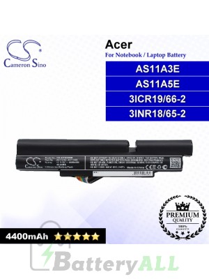 CS-AC3830NB For Acer Laptop Battery Model 3ICR19/66-2 / 3INR18/65-2 / AS11A3E / AS11A5E