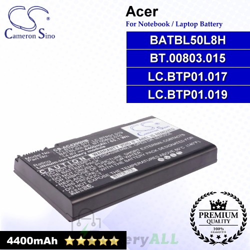 CS-AC4200HB For Acer Laptop Battery Model BATBL50L8H / BT.00803.015 / LC.BTP01.017 / LC.BTP01.019