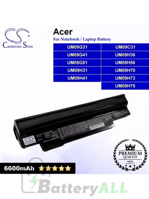 CS-AC532HB For Acer Laptop Battery Model UM09C31 / UM09G31 / UM09G41 / UM09G51 / UM09H31 / UM09H36