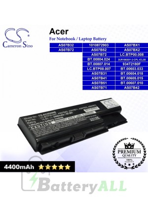 CS-AC5520NB For Acer Laptop Battery Model 1010872903 / 3UR18650Y-2-CPL-ICL50 / 934T2180F / AS07B31