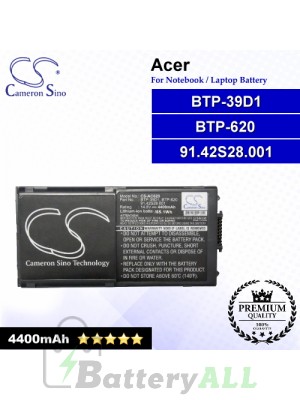 CS-AC620 For Acer Laptop Battery Model 91.42S28.001 / BTP-39D1 / BTP-620