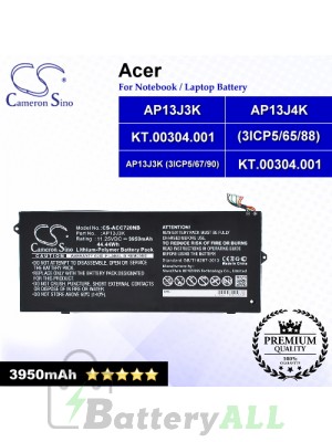 CS-ACC720NB For Acer Laptop Battery Model AP13J3K / AP13J3K(3ICP5/67/90) / AP13J4K / AP13J4K(3ICP5/65/88)