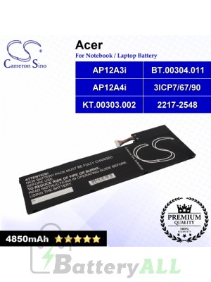CS-ACM500NB For Acer Laptop Battery Model 2217-2548 / 3ICP7/67/90 / AP12A3i / AP12A4i / BT.00304.011