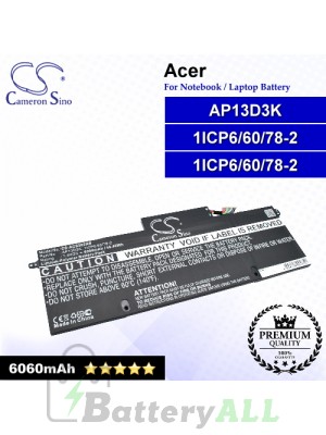 CS-ACS392NB For Acer Laptop Battery Model 1ICP5/60/80-2 / 1ICP6/60/78-2 / AP13D3K
