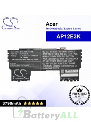 CS-ACS711NB For Acer Laptop Battery Model AP12E3K