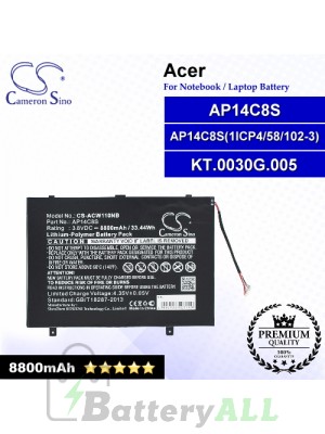 CS-ACW110NB For Acer Laptop Battery Model AP14C8S / AP14C8S(1ICP4/58/102-3) / KT.0030G.005