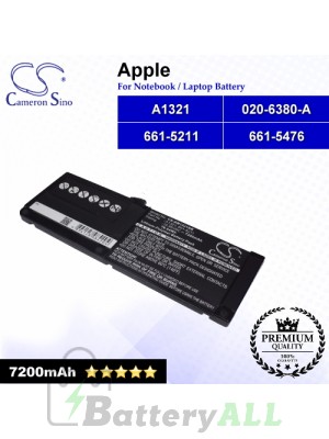 CS-AM1321NB For Apple Laptop Battery Model 020-6380-A / 661-5211 / 661-5476 / A1321