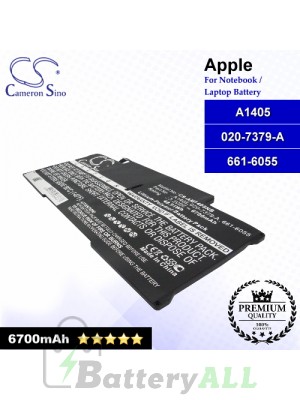 CS-AM1405NB For Apple Laptop Battery Model 020-7379-A / 661-6055 / A1405