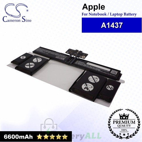 CS-AM1437NB For Apple Laptop Battery Model A1437