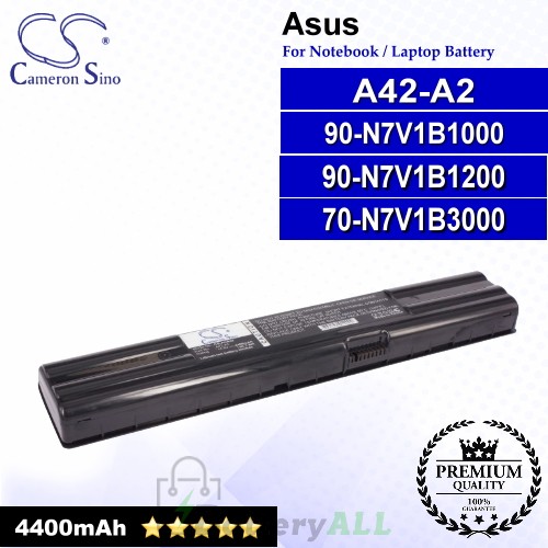 CS-AUA42 For Asus Laptop Battery Model 70-N7V1B3000 / 90-N7V1B1000 / 90-N7V1B1200 / A42-A2