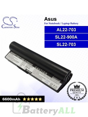 CS-AUA7HT For Asus Laptop Battery Model AL22-703 / SL22-703 / SL22-900A (Black)