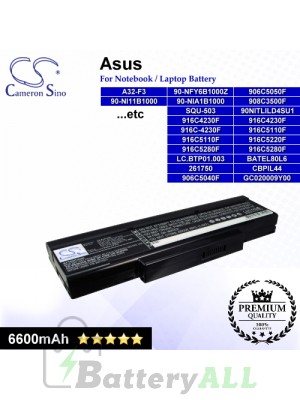 CS-AUF3HB For Asus Laptop Battery Model 15G10N3475A0 / 261750 / 3UR18650F-2-QC-11 / 70-NFX2B3000