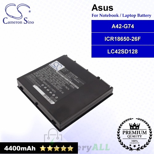 CS-AUG74NB For Asus Laptop Battery Model A42-G74 / ICR18650-26F / LC42SD128