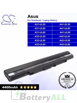 CS-AUL80NB For Asus Laptop Battery Model A31-UL30 / A31-UL50 / A31-UL80 / A32-UL30 / A32-UL50 / A32-UL80