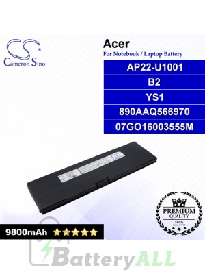 CS-AUP22HB For Asus Laptop Battery Model 07GO16003555M / 890AAQ566970 / AP22-U100 / AP22-U1001 / B2 / YS1