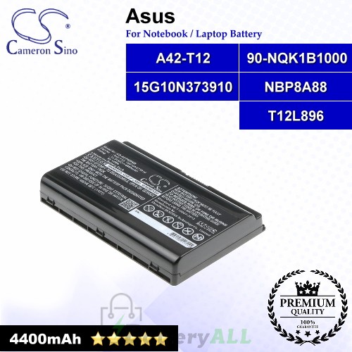 CS-AUT420NB For Asus Laptop Battery Model 15G10N373910 / 90-NQK1B1000 / A42-T12 / NBP8A88 / T12L896