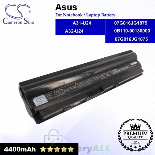 CS-AUU24HB For Asus Laptop Battery Model 07G016JG1875 / 0B110-00130000 / A31-U24 / A32-U24