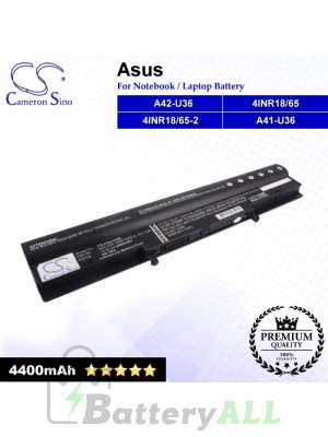 CS-AUU36NB For Asus Laptop Battery Model 4INR18/65 / 4INR18/65-2 / A41-U36 / A42-U36