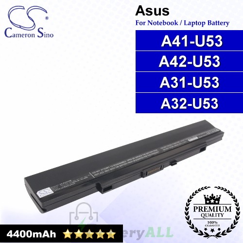 CS-AUU53NB For Asus Laptop Battery Model A31-U53 / A32-U53 / A41-U53 / A42-U53
