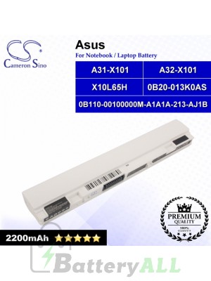 CS-AUX101NT For Asus Laptop Battery Model 0B110-00100000M-A1A1A-213-AJ1B / 0B20-013K0AS / A31-X101 (White)