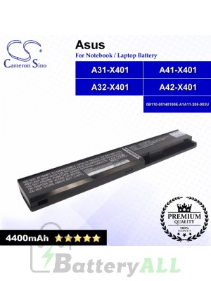 CS-AUX401NB For Asus Laptop Battery Model 0B110-00140100E-A1A11-205-003U / A31-X401 / A32-X401 / A41-X401