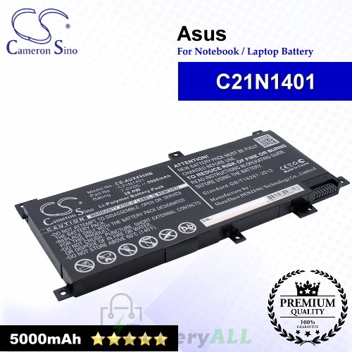 CS-AUX455NB For Asus Laptop Battery Model 0B200-01130200 / C21N1401 / C21N1409 / PP21AT149Q-1