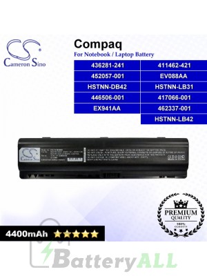 CS-CV3000NB For Compaq Laptop Battery Model 411462-141 / 411462-261 / 411462-421 / 411462-442 / 411463-141
