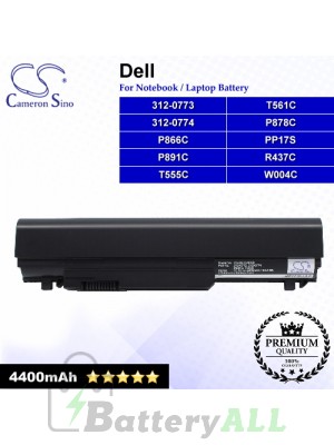 CS-DE1340NB For Dell Laptop Battery Model 312-0773 / 312-0774 / P866C / P878C / P891C / PP17S / R437C / T555C