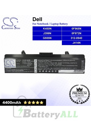 CS-DE1440NB For Dell Laptop Battery Model 0F965N / 0F972N / 312-0940 / G555N / J399N / J414N / K450N