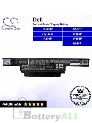 CS-DE1450NB For Dell Laptop Battery Model 0U600P / 312-4009 / N998P / P219P / U597P / W356P / W358P