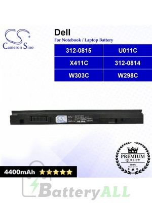 CS-DE1640NB For Dell Laptop Battery Model 312-0814 / 312-0815 / U011C / W298C / W303C / X411C