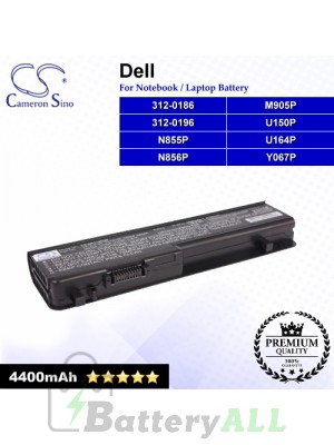 CS-DE1745NB For Dell Laptop Battery Model 312-0186 / 312-0196 / M905P / N855P / N856P / U150P / U164P / Y067P