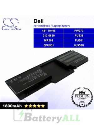 CS-DE273NB For Dell Laptop Battery Model 312-0650 / 451-10498 / FW273