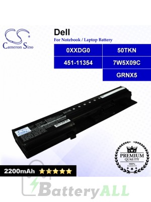 CS-DE3300NB For Dell Laptop Battery Model 050TKN / 07W5X0 / 07W5X09C / 093G7X / 0GRNX5 / 0NF52T / 0V9TYF