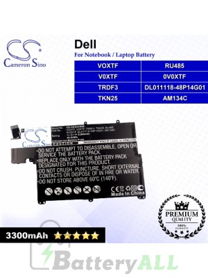 CS-DE5323NB For Dell Laptop Battery Model 0V0XTF / AM134C / DL011118-48P14G01 / RU485 / TKN25 / TRDF3 / V0XTF / VOXTF