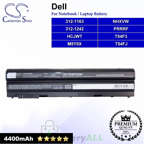 CS-DE5420NB For Dell Laptop Battery Model 04NW9 / 05G67C / 312-1163 / 312-1311 / 451-11694 / 8858X / 8P3YX