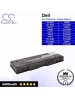 CS-DE6000 For Dell Laptop Battery Model 310-6321 / 310-6322 / 312-0339 / 312-0340 / 312-0348 / 312-0349 / 312-0350