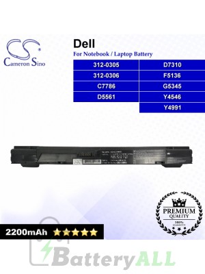 CS-DE700NB For Dell Laptop Battery Model 312-0305 / 312-0306 / C7786 / D5561 / D7310 / F5136 / G5345 / Y4546 / Y4991