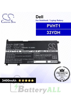 CS-DE7778NB For Dell Laptop Battery Model 33YDH / PVHT1