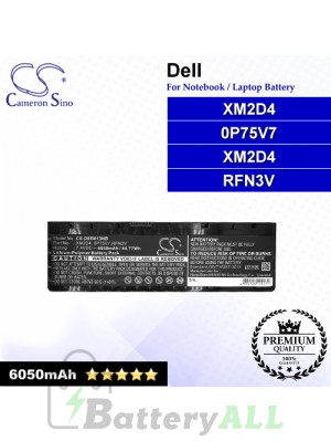 CS-DEB013NB For Dell Laptop Battery Model 0P75V7 / RFN3V / XM2D4