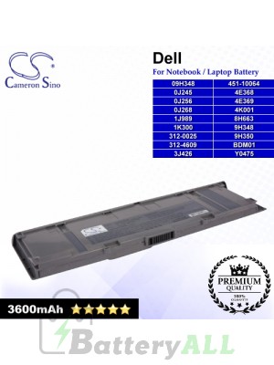 CS-DEC400HB For Dell Laptop Battery Model 09H348 / 0J245 / 0J256 / 0J268 / 1J989 / 1K300 / 312-0025 / 312-4609