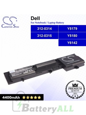 CS-DED410NB For Dell Laptop Battery Model 312-0314 / 312-0315 / Y5179 / Y5180 / Y6142