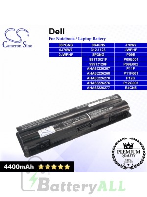 CS-DEL702NB For Dell Laptop Battery Model 08PGNG / 0J70W7 / 0JWPHF / 0R4CN5 / 312-1123 / 8PGNG / 991T2021F