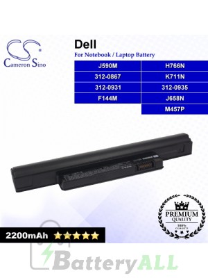 CS-DEM911NB For Dell Laptop Battery Model 312-0867 / 312-0931 / F144M / H766N / J590M / K711N