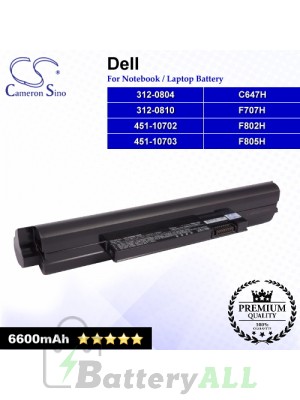 CS-DEM912DB For Dell Laptop Battery Model 312-0804 / 312-0810 / 451-10702 / 451-10703 / C647H / F707H / F802H / F805H