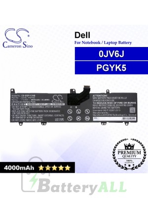 CS-DEP113NB For Dell Laptop Battery Model 0JV6J / PGYK5