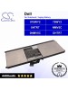 CS-DEX150NB For Dell Laptop Battery Model 075WY2 / 0HTR7 / 0NMV5C / 75WY2 / NMV5C / OHTR7