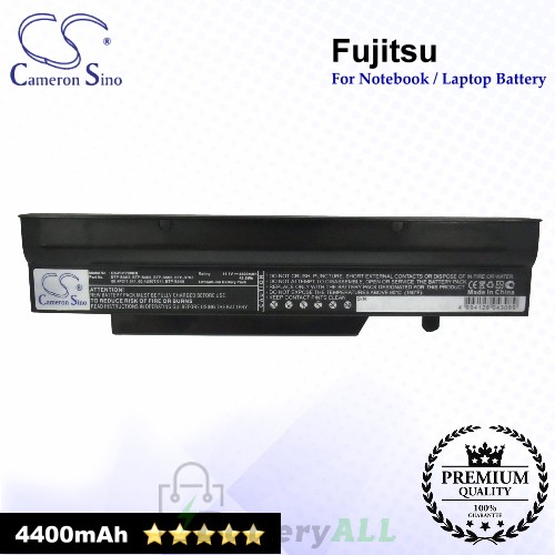 CS-FU1720NB For Fujitsu Laptop Battery Model 0.4U50T.011 / 3UR18650-2-T0169 / 3UR18650F-2-QC-12